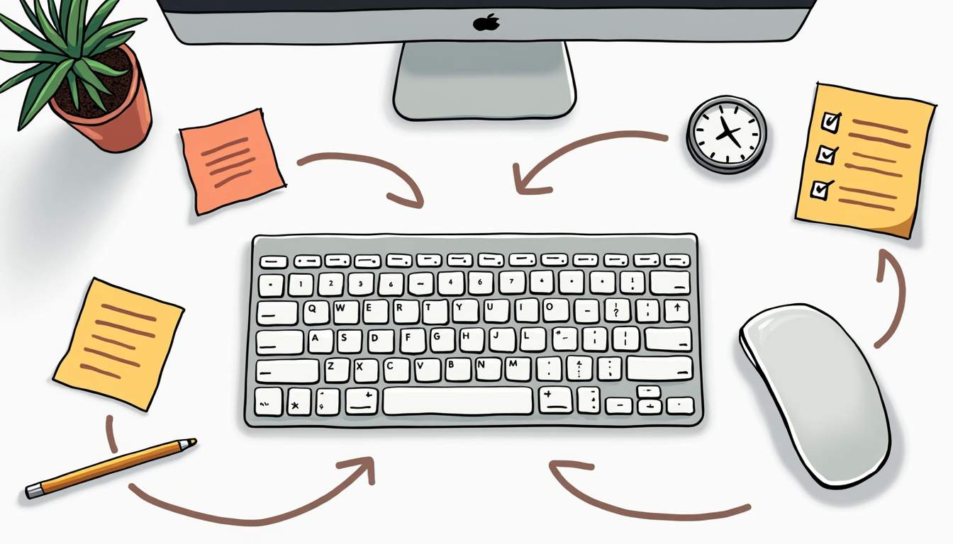 Computer being to great effect with Excel Productivity Tips