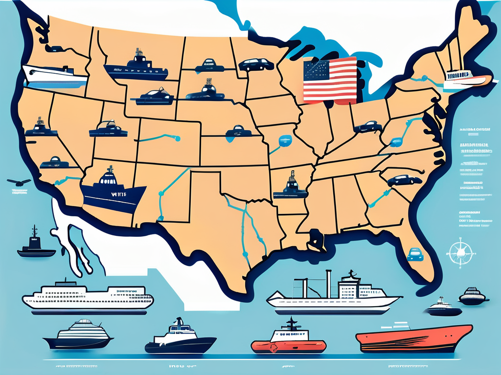 Top Car Shipping Routes in the United States 3 Section Image