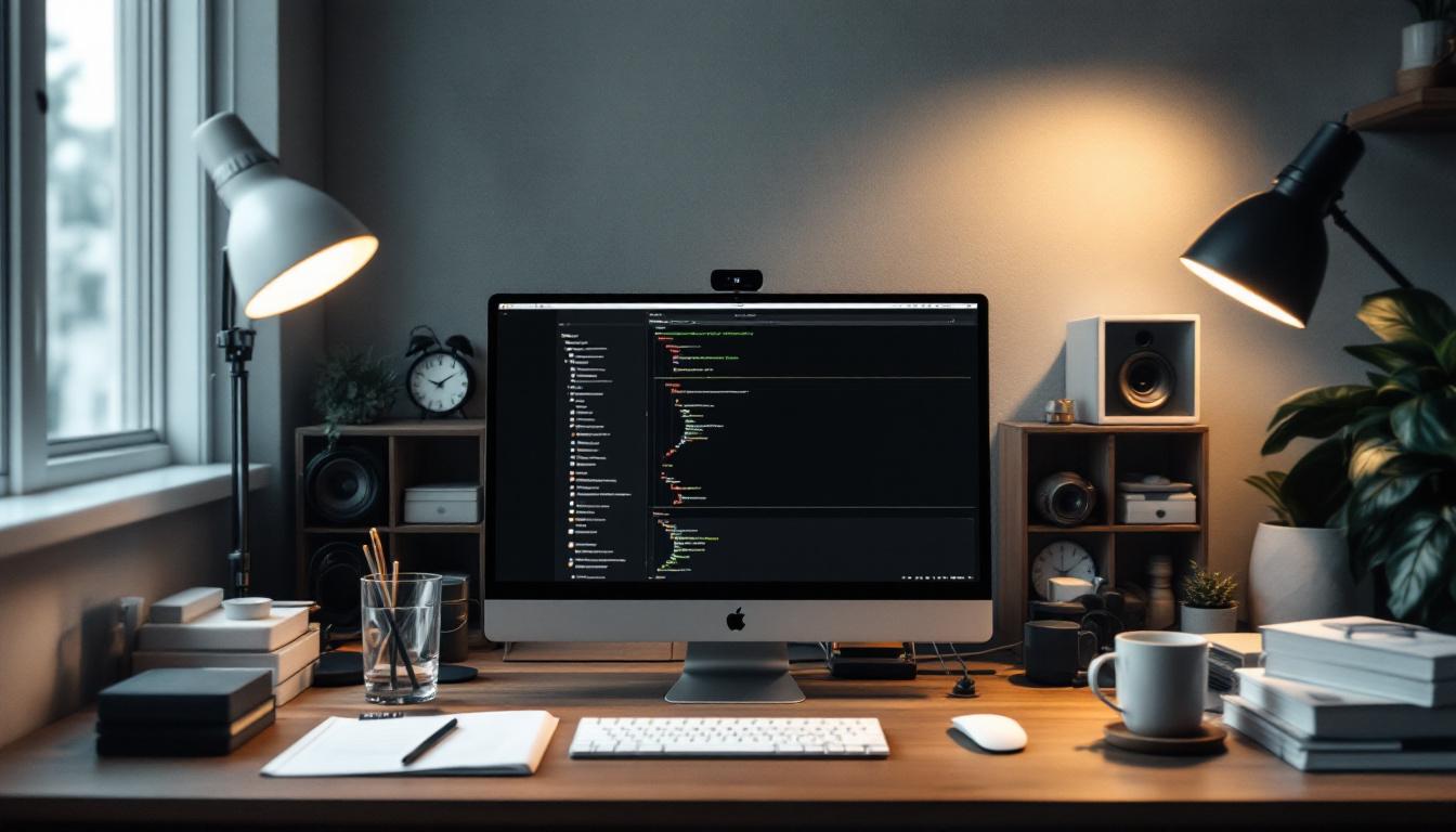 Arbeidsstasjon med digitale verktøy og analyse som støtter strukturert arbeid med verdivurdering.