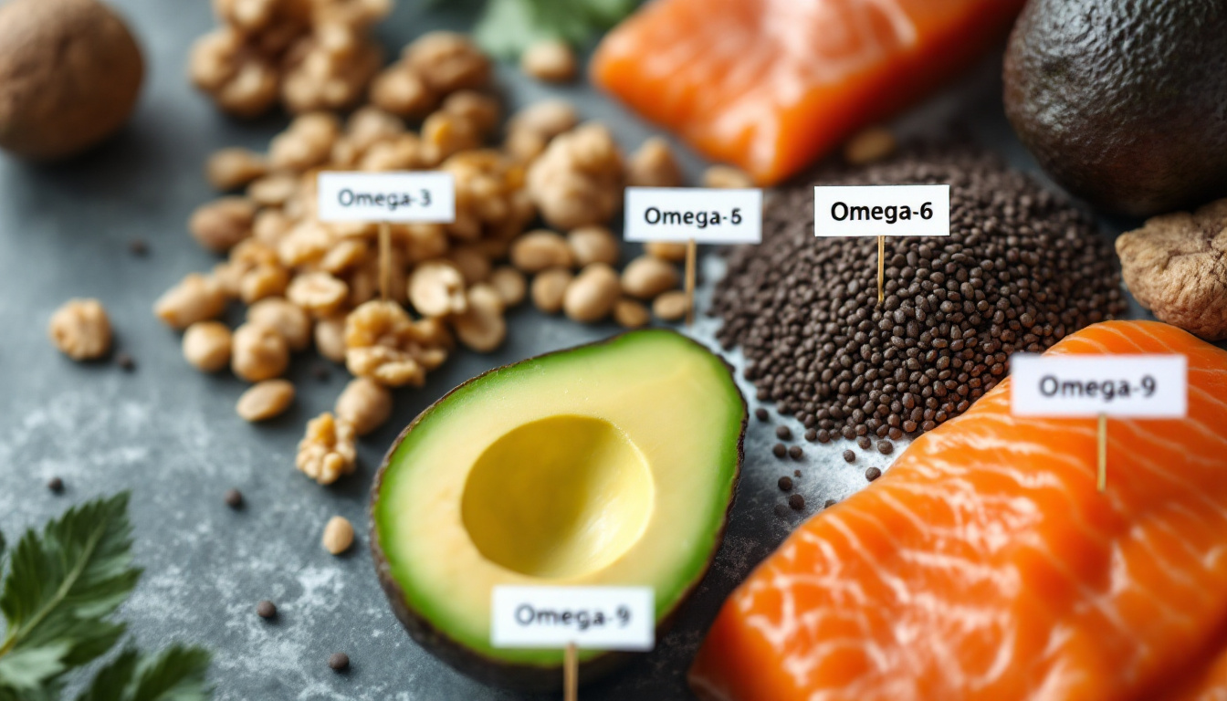 Breakdown of which foods provide Omega fats