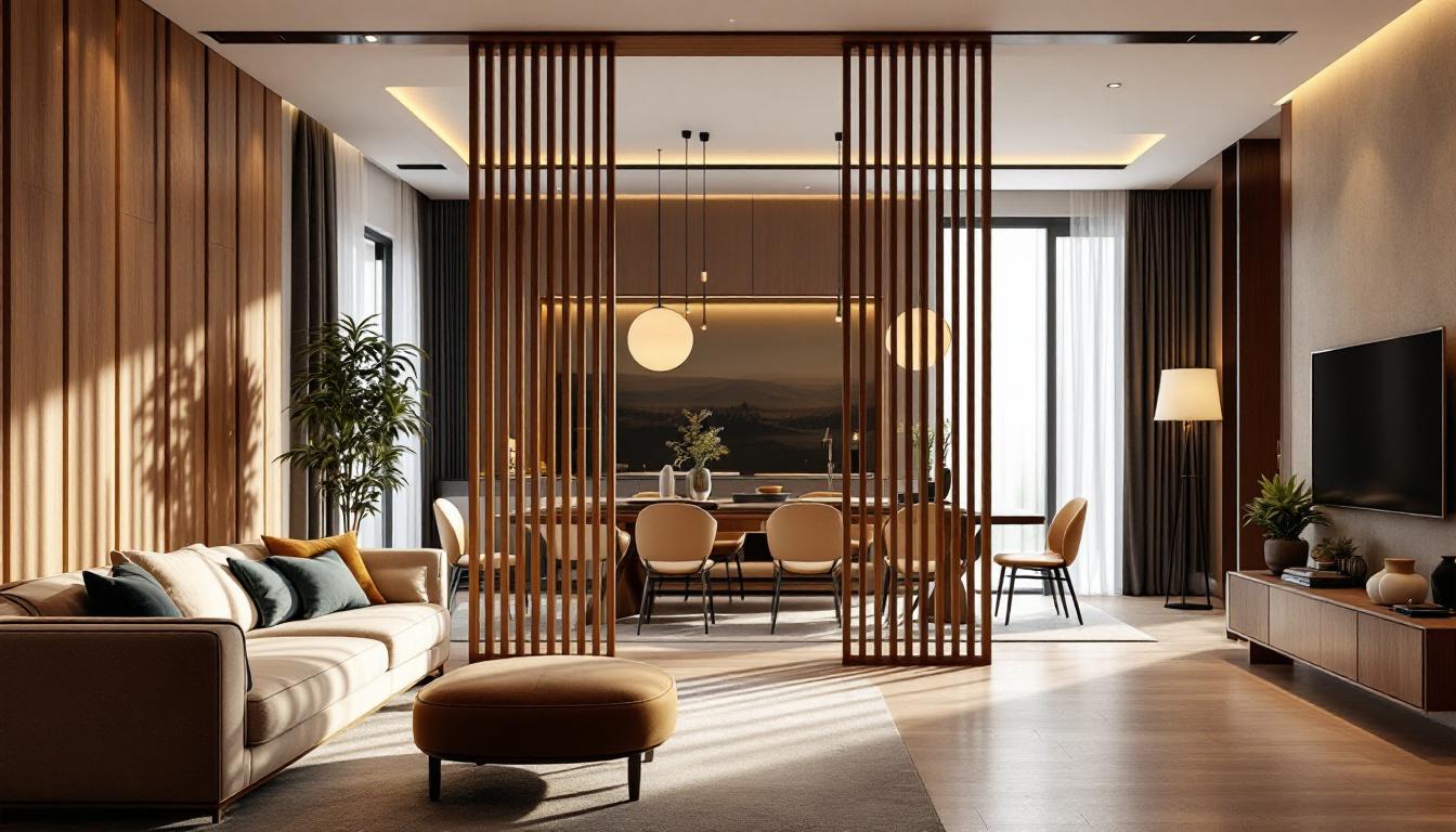 Featured image for Separar ambientes salón comedor con cerramientos de madera