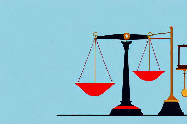 a bus, a gavel, and a balance scale to symbolically represent a bus accident, law, and justice respectively, hand-drawn abstract illustration for a company blog, in style of corporate memphis, faded colors, white background, professional, minimalist, clean lines