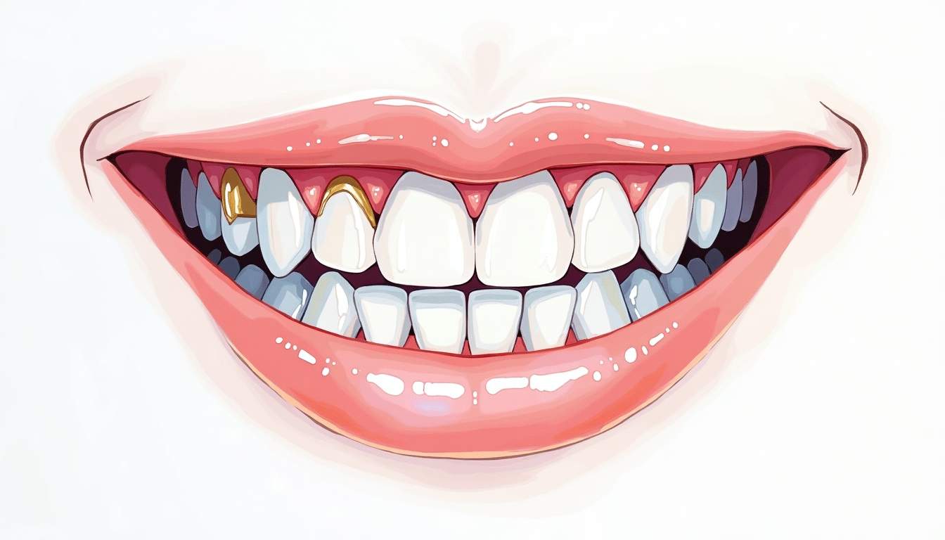 an elegant, sparkling smile made up of various dental tools and cosmetic dental elements, such as whitening trays, veneers, and braces, all arranged in a way that conveys the transformative power of cosmetic dentistry, hand-drawn abstract illustration for a company blog, white background, professional, minimalist, clean lines, faded colors