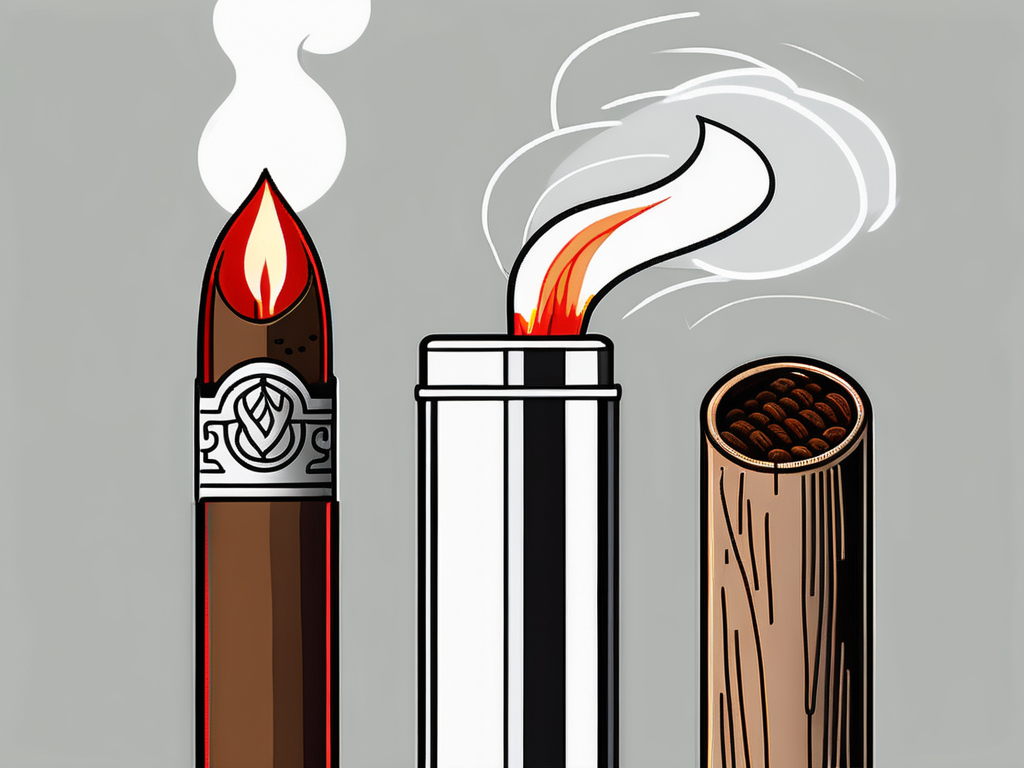 Is it better to light cigars with a match or lighter