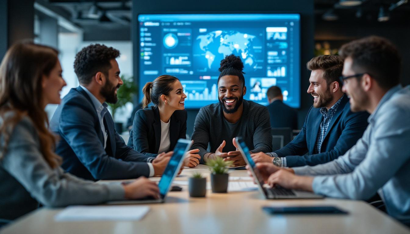 Team som diskuterer vanlige spørsmål om Google Generative AI og hvordan teknologien påvirker SEO-strategier og synlighet i søk.