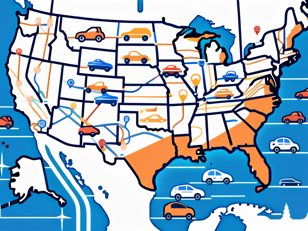 Top Car Shipping Routes in the United States 4 Section Image