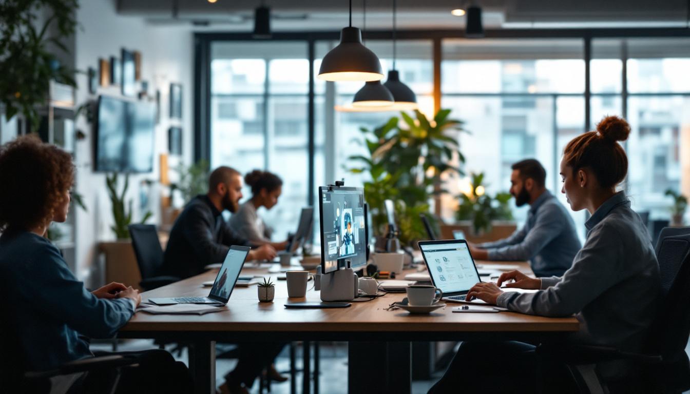 Team som jobber effektivt med AI-verktøy, automatisering og digital samhandling