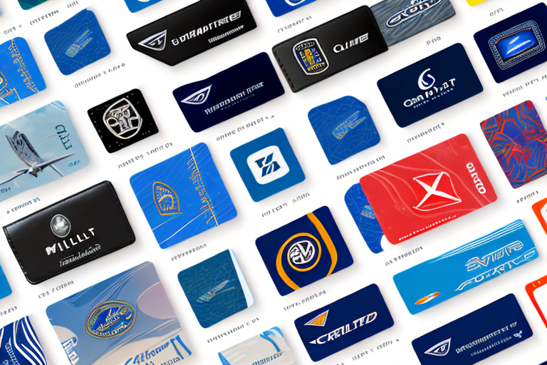 a wallet overflowing with various loyalty cards next to a sleek rental car, with symbols like a star, a gift, and an airplane to represent rewards, hand-drawn abstract illustration for a company blog, in style of corporate memphis, faded colors, white background, professional, minimalist, clean lines